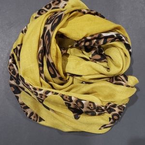 Tasha Animal Print Oblong Wrap /scarf